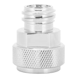 Soda Adapter with Wrench Copper Electroplating Brass CO2 Cylinder Conversion Connector Silver