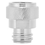 Soda Adapter with Wrench Copper Electroplating Brass CO2 Cylinder Conversion Connector Silver