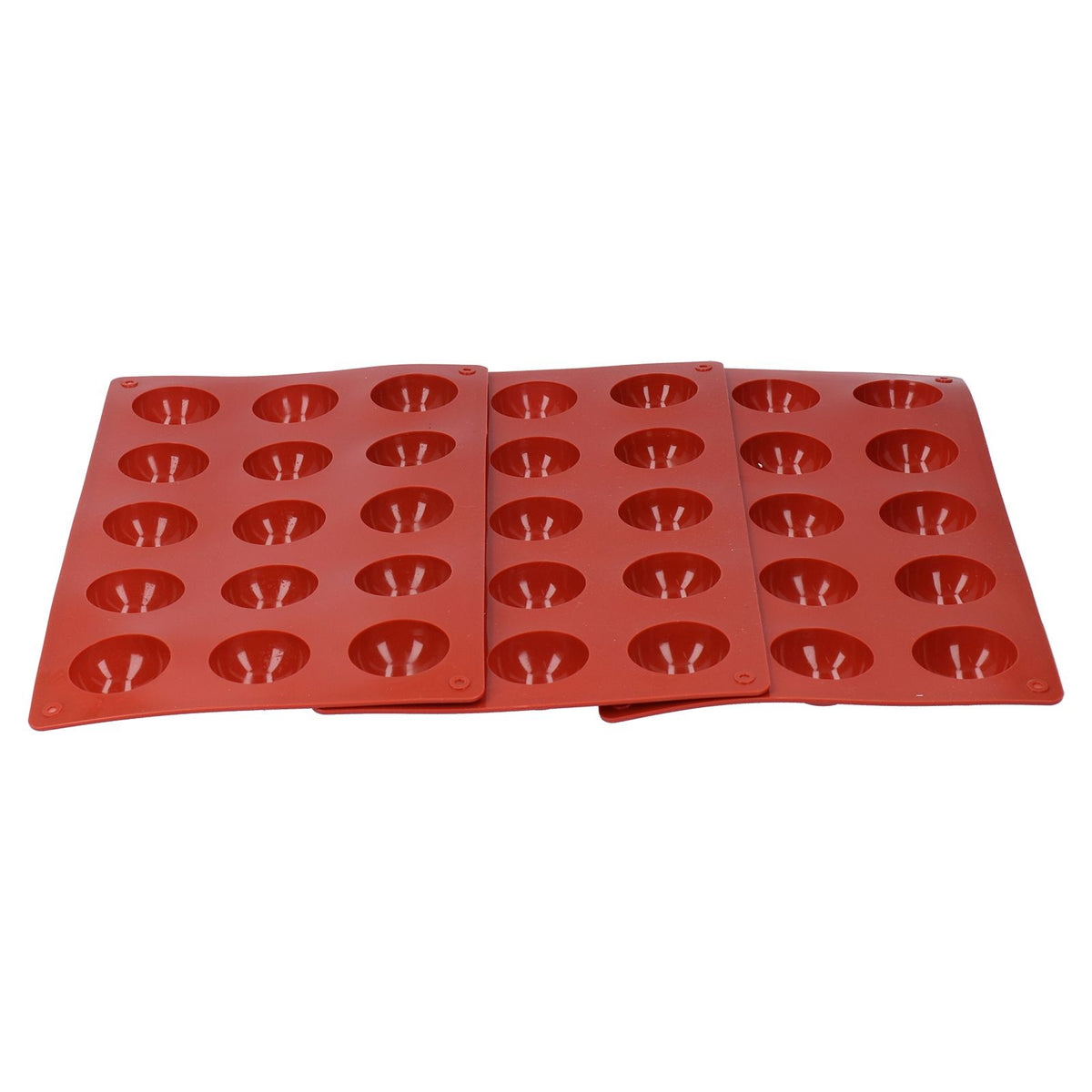 3Pcs Cake Mold 15 Hole Hemispherical Silicone Chocolate Mold Food Grade Dessert Bakeware