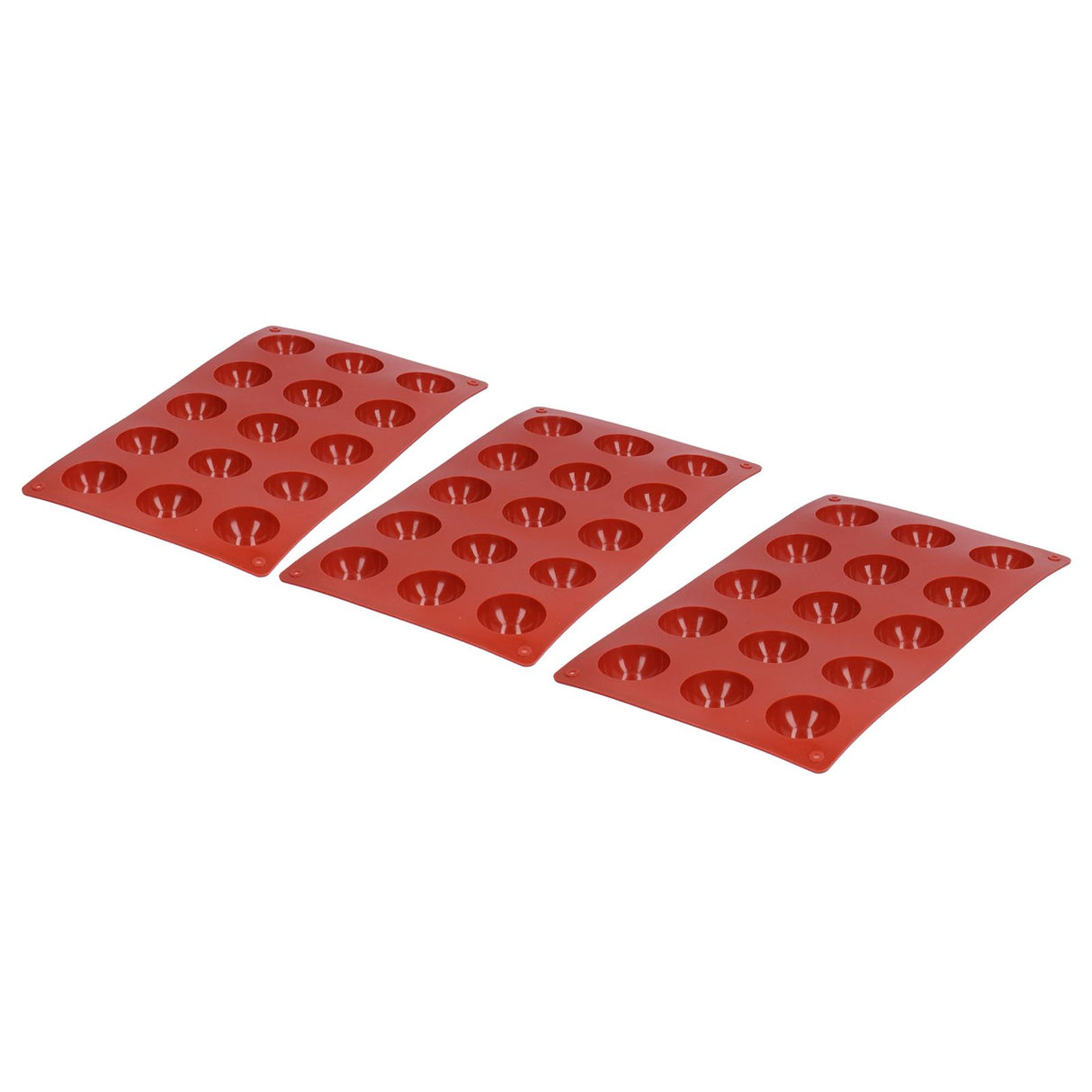 3Pcs Cake Mold 15 Hole Hemispherical Silicone Chocolate Mold Food Grade Dessert Bakeware
