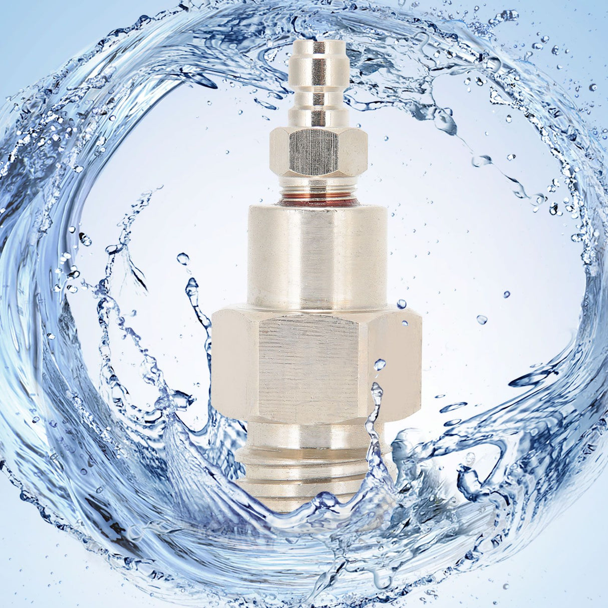 8mm CO2 Tank Adapter Male Thread TR21-4 Quick Disconnect Connector for Soda Club