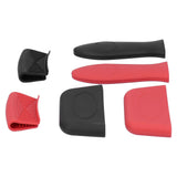 6Pcs set Pot Handle Sleeve Holder Thicken Silicone AntiScalding Kit Kitchen Supplies