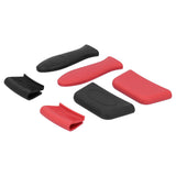 6Pcs set Pot Handle Sleeve Holder Thicken Silicone AntiScalding Kit Kitchen Supplies - Top-Down View