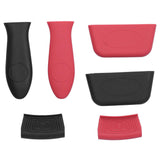 6Pcs set Pot Handle Sleeve Holder Thicken Silicone AntiScalding Kit Kitchen Supplies