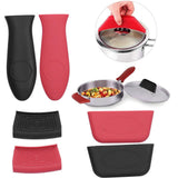 6Pcs set Pot Handle Sleeve Holder Thicken Silicone AntiScalding Kit Kitchen Supplies - Extra Image
