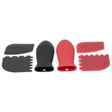 6Pcs set Pot Handle Sleeve Cover Scraper Kit Silicone Anti Scalding Cookware Pan Accessory - Side View