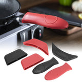 6Pcs set Pot Handle Cover Sleeve Pan Handle Holder Kit Anti Scalding Kitchen Utensils
