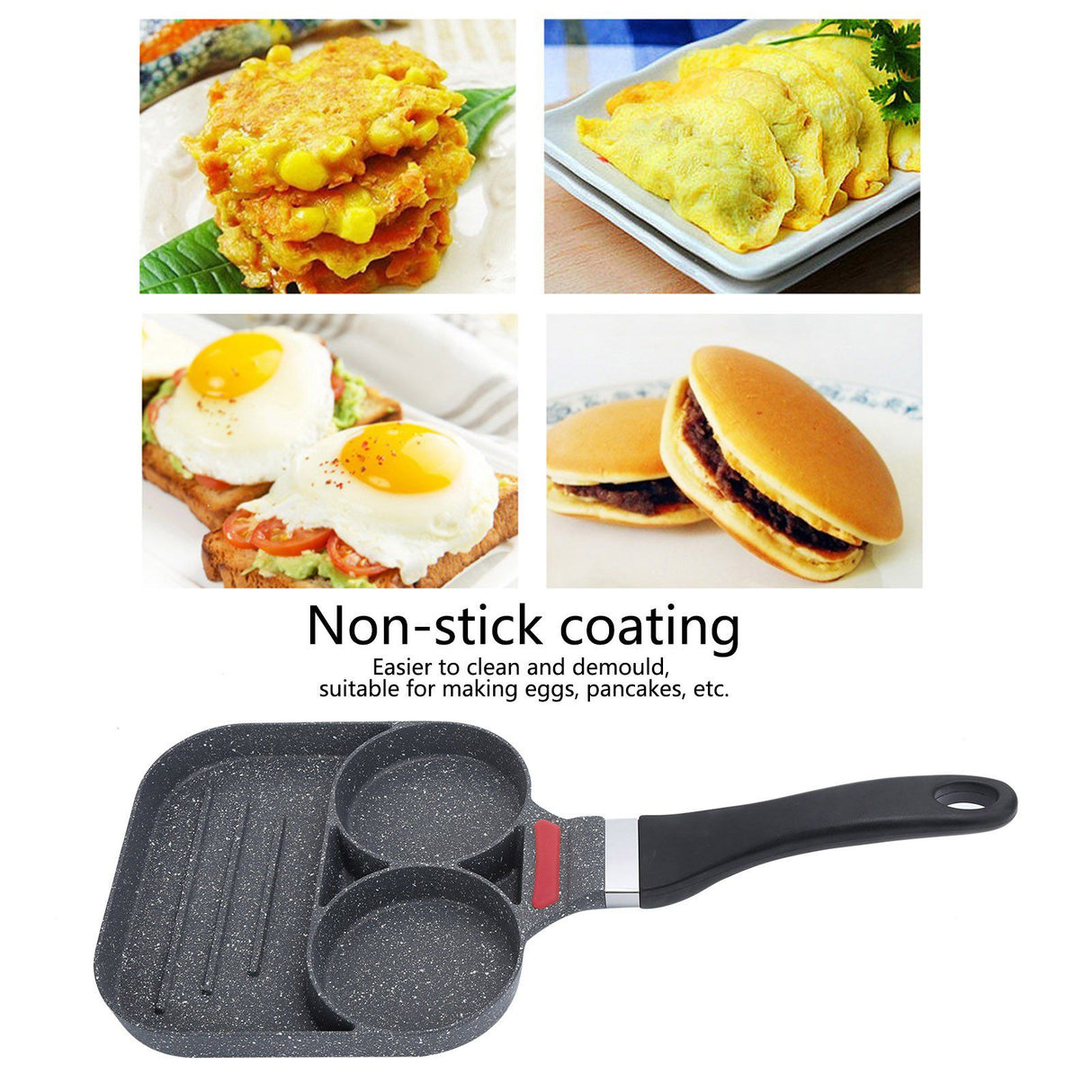 Egg Omelet Frying Pan Pancake Maker Cooker Breakfast Pot for Fuel Gas Stove Kitchen Tools
