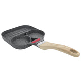 Egg Pan Aluminum Non Stick Breakfast Cooker Frying Omelet Pot Kitchen Accessory Black
