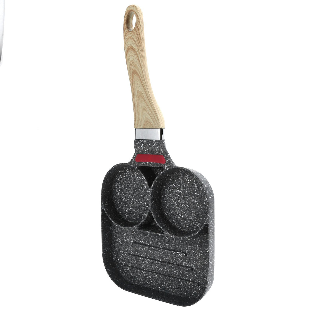 Egg Pan Aluminum Non Stick Breakfast Cooker Frying Omelet Pot Kitchen Accessory Black