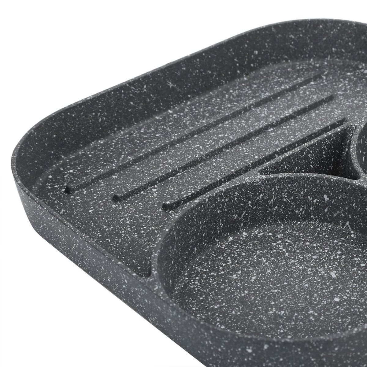 Egg Pan Aluminum Non Stick Breakfast Cooker Frying Omelet Pot Kitchen Accessory Black