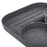 Egg Pan Aluminum Non Stick Breakfast Cooker Frying Omelet Pot Kitchen Accessory Black