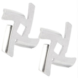 2Pcs Meat Grinder Blade 304 Stainless Steel Grinding Plate Disc Accessory for 5#/B Type Grinder(8MM Square Hole Crossed Blade )
