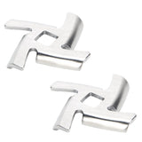 2Pcs Meat Grinder Blade 304 Stainless Steel Grinding Plate Disc Accessory for 5#/B Type Grinder(8MM Square Hole Crossed Blade )