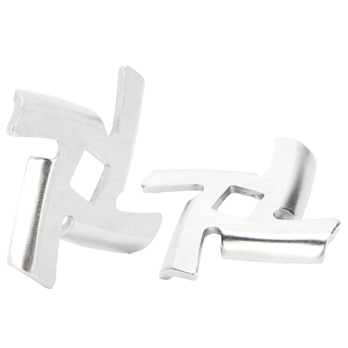 2Pcs Meat Grinder Blade 304 Stainless Steel Grinding Plate Disc Accessory for 5#/B Type Grinder(8MM Square Hole Crossed Blade )