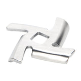 2Pcs Meat Grinder Blade 304 Stainless Steel Grinding Plate Disc Accessory for 5#/B Type Grinder(8MM Square Hole Crossed Blade ) - Extra Image