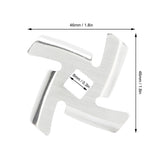 2Pcs Meat Grinder Blade 304 Stainless Steel Grinding Plate Disc Accessory for 5#/B Type Grinder(8MM Square Hole Crossed Blade )