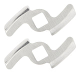 2Pcs Meat Grinder Blade 304 Stainless Steel Grinding Plate Disc Accessory for 5#/B Type Grinder(8MM Square Hole 2Blade )