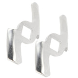 2Pcs Meat Grinder Blade 304 Stainless Steel Grinding Plate Disc Accessory for 5#/B Type Grinder(8MM Square Hole 2Blade )