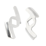 2Pcs Meat Grinder Blade 304 Stainless Steel Grinding Plate Disc Accessory for 5#/B Type Grinder(8MM Square Hole 2Blade ) - Low Angle
