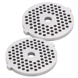 2Pcs Electric Mincer Blade Stainless Steel Grinding Plate Round Hole for 5#/B Type Grinder(3mm 56 Holes )