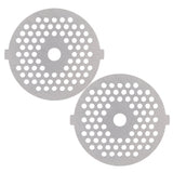 2Pcs Electric Mincer Blade Stainless Steel Grinding Plate Round Hole for 5#/B Type Grinder(3mm 56 Holes )