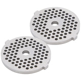 2Pcs Electric Mincer Blade Stainless Steel Grinding Plate Round Hole for 5#/B Type Grinder(3mm 56 Holes )