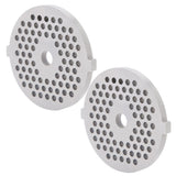 2Pcs Electric Mincer Blade Stainless Steel Grinding Plate Round Hole for 5#/B Type Grinder(3mm 56 Holes )