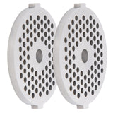 2Pcs Electric Mincer Blade Stainless Steel Grinding Plate Round Hole for 5#/B Type Grinder(3mm 56 Holes )