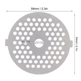 2Pcs Electric Mincer Blade Stainless Steel Grinding Plate Round Hole for 5#/B Type Grinder(3mm 56 Holes )