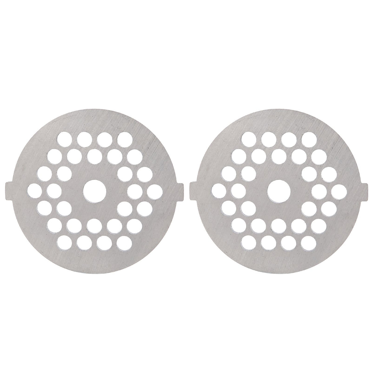 2Pcs Electric Mincer Blade Stainless Steel Grinding Plate Round Hole for 5#/B Type Grinder(5mm 30 Holes )