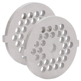 2Pcs Electric Mincer Blade Stainless Steel Grinding Plate Round Hole for 5#/B Type Grinder(5mm 30 Holes ) - Top-Down View
