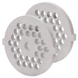 2Pcs Electric Mincer Blade Stainless Steel Grinding Plate Round Hole for 5#/B Type Grinder(5mm 30 Holes )