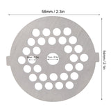2Pcs Electric Mincer Blade Stainless Steel Grinding Plate Round Hole for 5#/B Type Grinder(5mm 30 Holes )