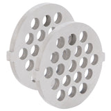 2Pcs Electric Mincer Blade Stainless Steel Grinding Plate Round Hole for 5#/B Type Grinder(7mm 19 Holes )