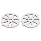 2pcs Meat Grinder Blade 304 Stainless Steel Cutting Plate 7mm/0.3in ID for 5#/B Type Meat Grinder(8 Holes Knife Plate )