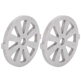 2pcs Meat Grinder Blade 304 Stainless Steel Cutting Plate 7mm/0.3in ID for 5#/B Type Meat Grinder(8 Holes Knife Plate )