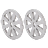 2pcs Meat Grinder Blade 304 Stainless Steel Cutting Plate 7mm/0.3in ID for 5#/B Type Meat Grinder(8 Holes Knife Plate ) - Low Angle
