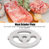 2pcs Meat Grinder Blade 304 Stainless Steel Cutting Plate 7mm/0.3in ID for 5#/B Type Meat Grinder(3 Holes Knife Plate ) - Extra Image