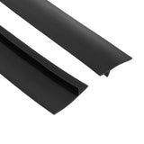 2pcs Stove Counter Gap Cover HeatResistant Anti Oil Oven Gap Filler Sealing Strip(Black 21in)
