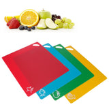 4pcs PP Flexible Kitchen Cutting Board Non Slip Cutting Board for Vegetable Meat 1.2mm - Extra Image