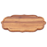 Bamboo Tea Tray Teaboard Serving Plate Japanese Style Tableware W/Protection PadS 19.8x13.7x1.8cm