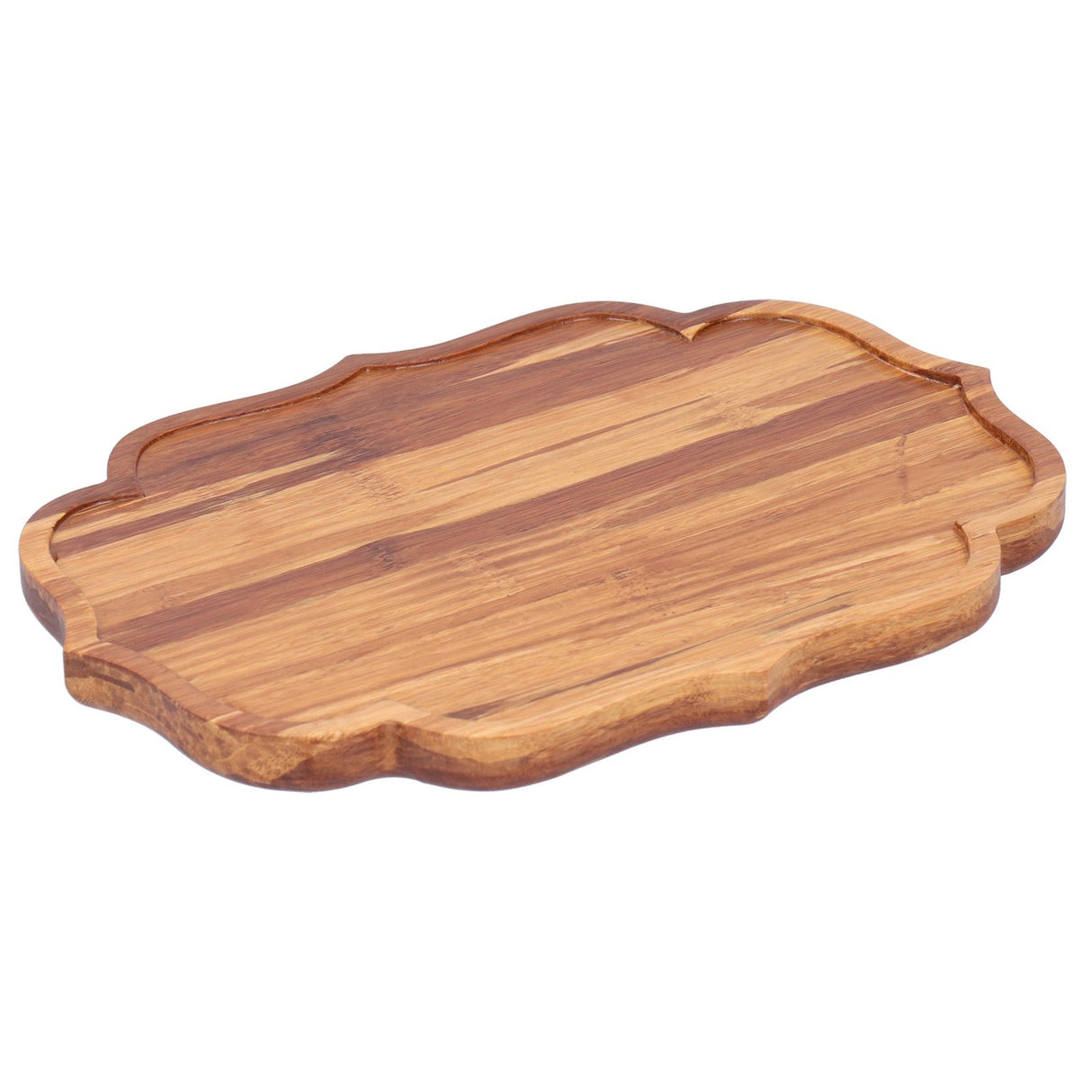 Bamboo Tea Tray Teaboard Serving Plate Japanese Style Tableware W/Protection PadS 19.8x13.7x1.8cm