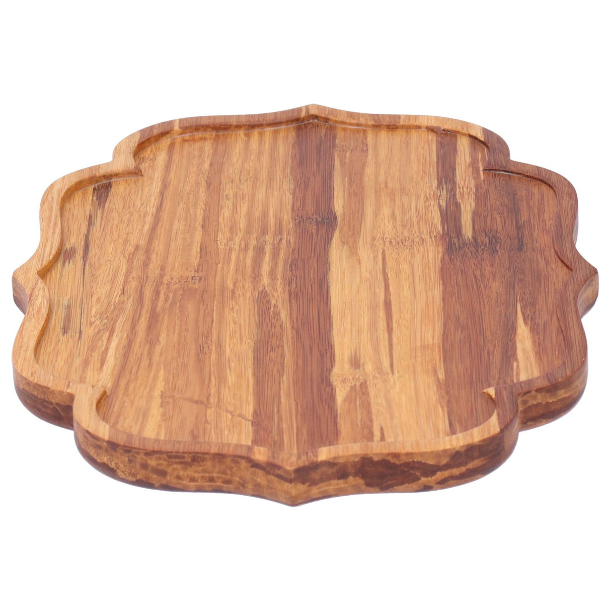 Bamboo Tea Tray Teaboard Serving Plate Japanese Style Tableware W/Protection PadS 19.8x13.7x1.8cm