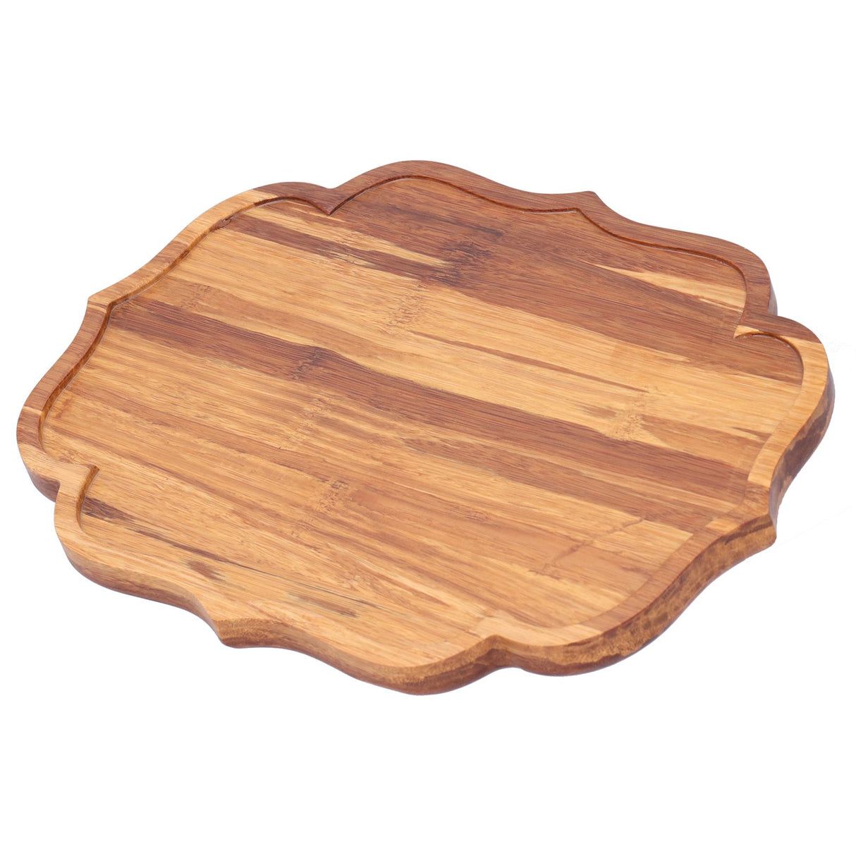Bamboo Tea Tray Teaboard Serving Plate Japanese Style Tableware W/Protection PadS 19.8x13.7x1.8cm
