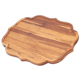 Bamboo Tea Tray Teaboard Serving Plate Japanese Style Tableware W/Protection PadS 19.8x13.7x1.8cm