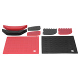 8Pcs/Set Pot Holder Scraper Pan Handle Kit Silicone Anti-Scalding Accessory for Home Kitchen - Front View