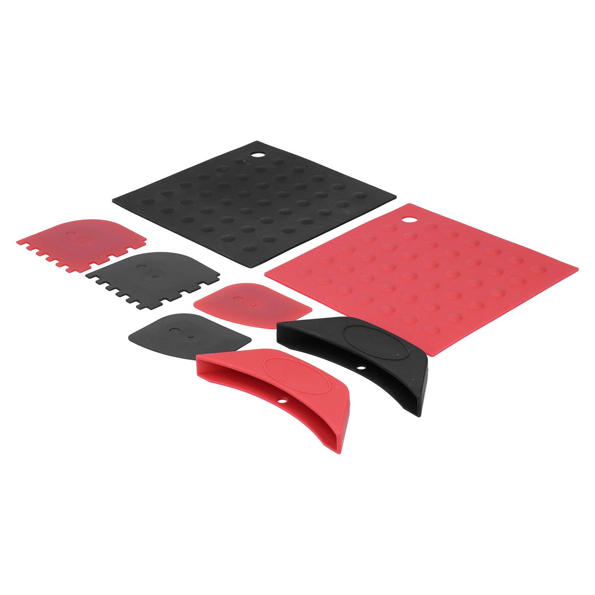 8Pcs/Set Pot Holder Scraper Pan Handle Kit Silicone Anti-Scalding Accessory for Home Kitchen