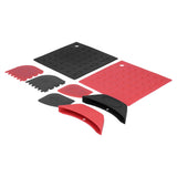 8Pcs/Set Pot Holder Scraper Pan Handle Kit Silicone Anti-Scalding Accessory for Home Kitchen