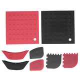 8Pcs/Set Pot Holder Scraper Pan Handle Kit Silicone Anti-Scalding Accessory for Home Kitchen